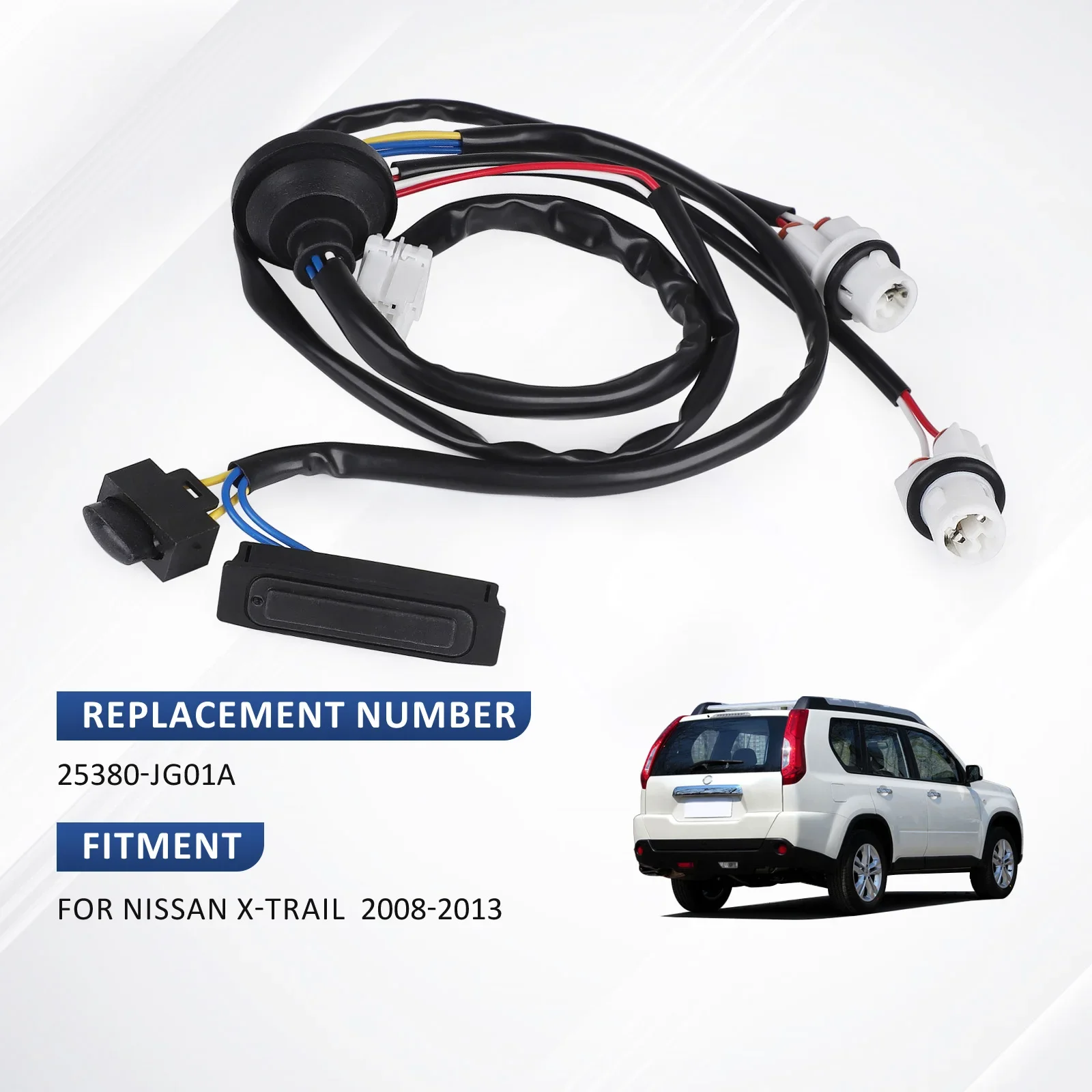 لنيسان X-trail T31 2008-2014 OEM25380-JG01A CNSPEED غطاء صندوق السيارة الباب الخلفي التحكم فتح زر التمهيد خارج متوافق #4