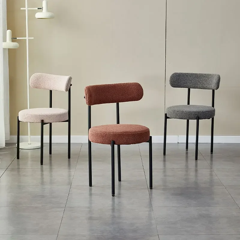 

Back Chair Hotel Restaurant Dining Chair Soft Bag Milk Tea Shop Chair