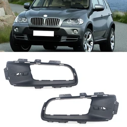 For BMW X5 E70 2006 2007-2010 Car Front Bumper Fog Light Grill Fog Light Open Vent Grille Intake Cover 51117172450 51117172449