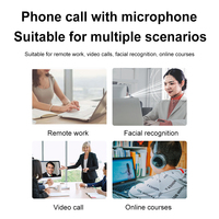 Identification Login Web Camera 1MP 720P/2MP 1080P for Windows 10/11 USB Computer Webcam Built-in Microphone Computer Web Camera