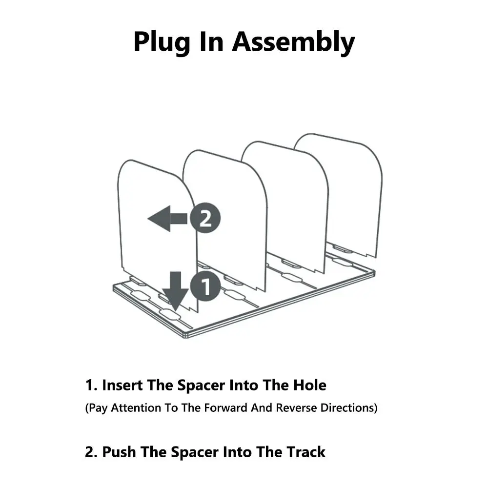 High Quality Plastic Bookends Partition Thickened Book Stand Portable Desktop Organizer Office Use