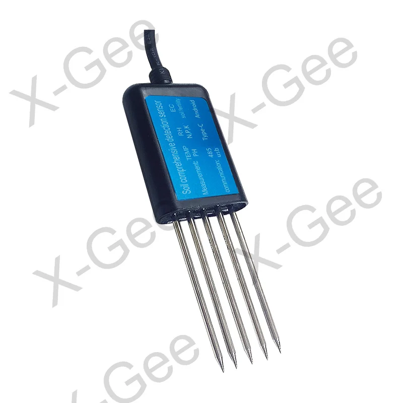 X-Gee Factory Portable USB Type-C Soil Sensor, 8in 1 Sensor with Free Android App Comprehensive Sensor with Type-C Port