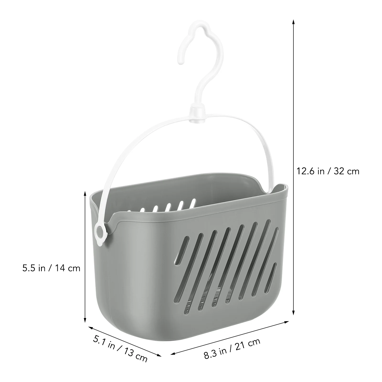 Curtain Hanging Organizer with Handle Kitchen Basket Storage Wall Mounted Shopping