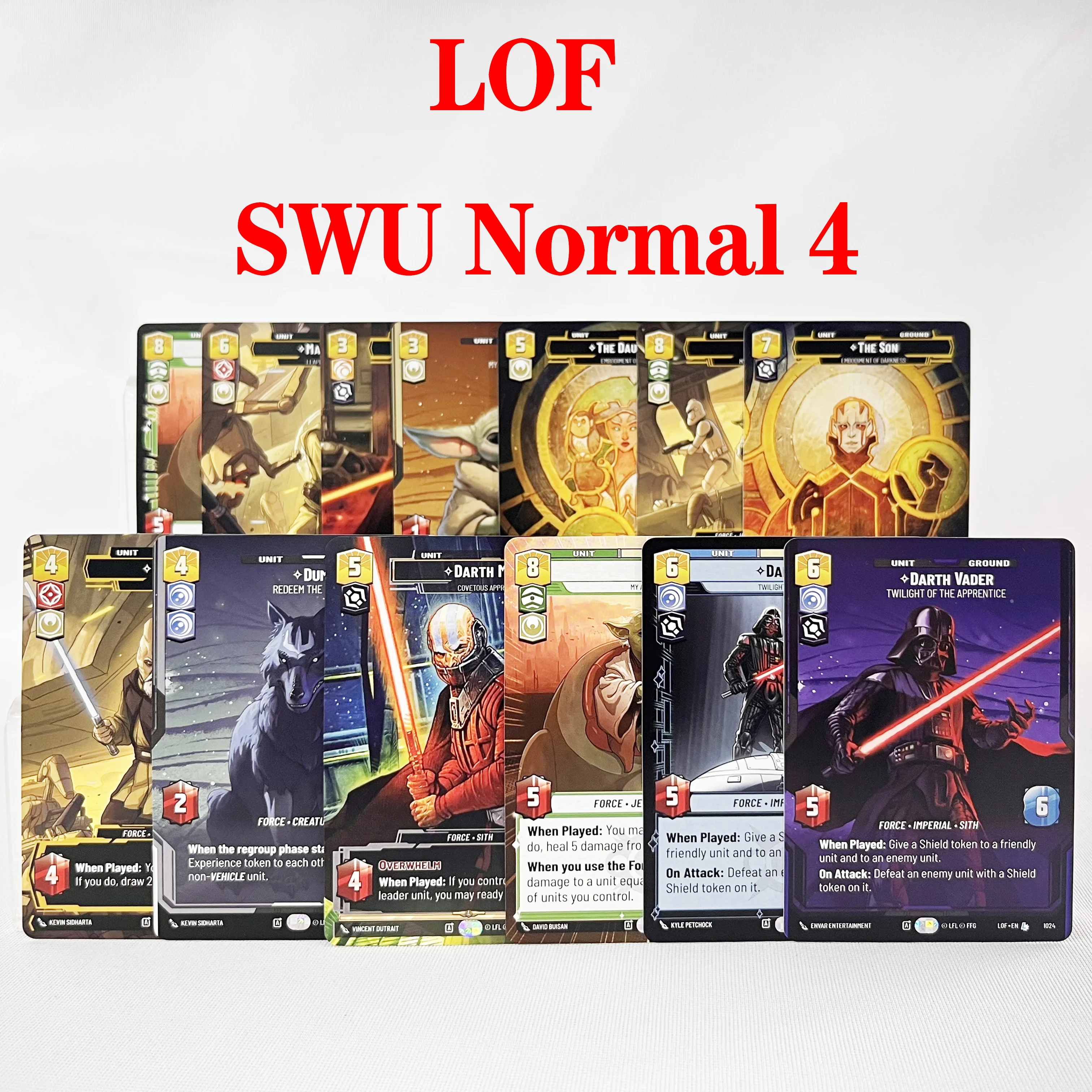 

Star Wars Proxy Cards Collector's Edition SWUDB Collection Card Star Wars Unlimited Normal 4 Cards Characters Card