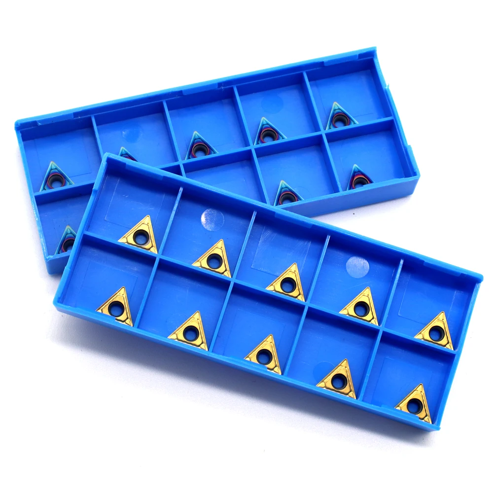 10PCS TCMT110204 SP20 Carbide Inserts Internal Turning Tool CNC Lathe Tools Metal Blade