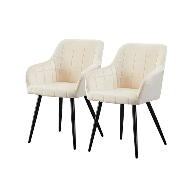 Nordic Soft Bag Dining Chair Light Luxury Flannel Back Casual Makeup Simple Modern Negotiation