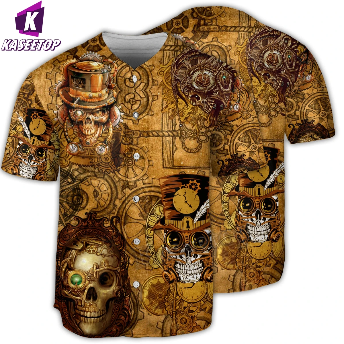 Hot Baseball Jersey Shirt All Over Print Couple Pray Skull Baseball Shirt Men's 3D Printed Shirts Hip Hop Tops Love Skull Gift