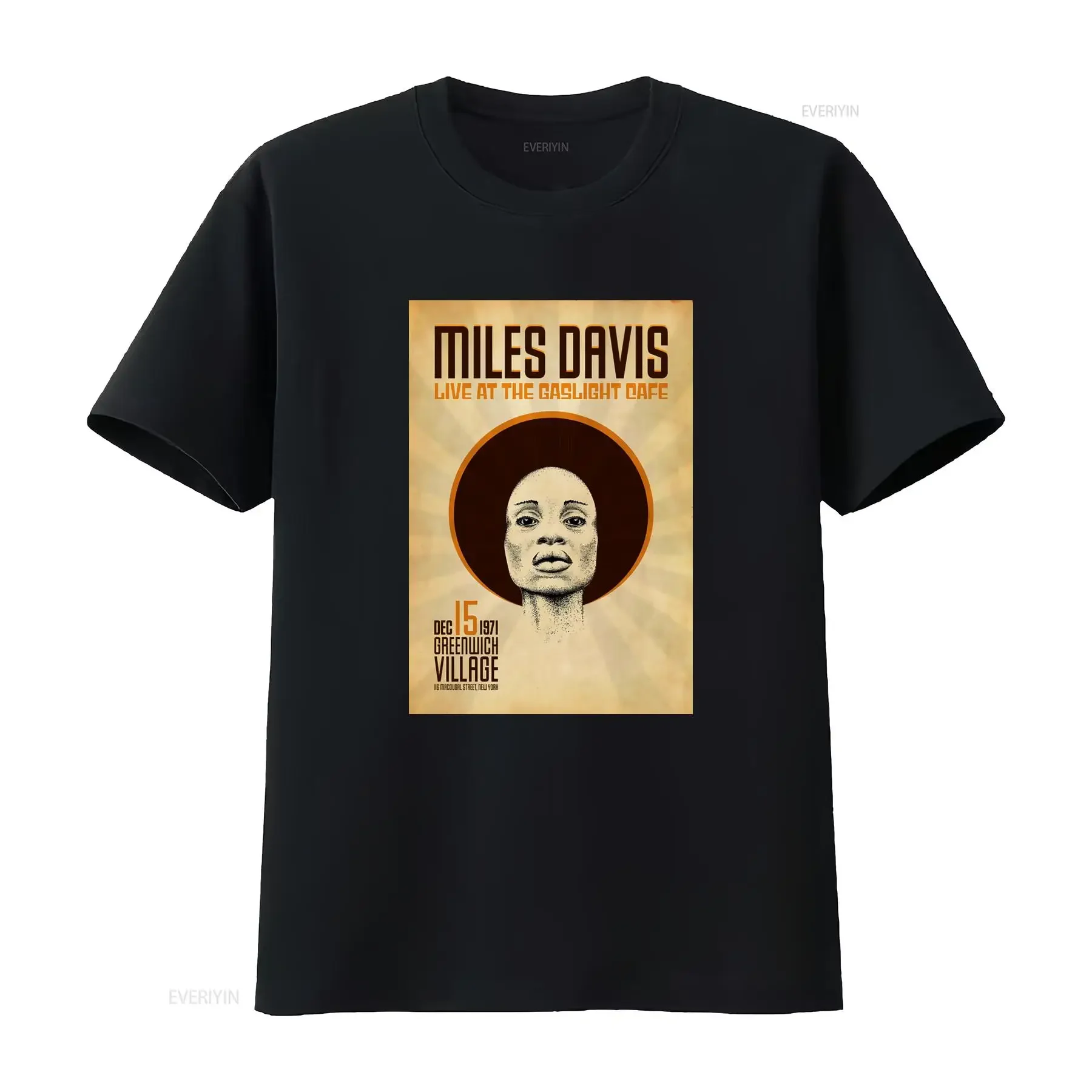 Miles Davis Live at the Gaslight Cafe in New York Vintage Concert T Shirt Porgy and Bess Agharta vintage Washed Comfortable