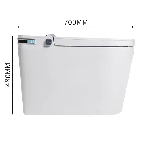 Modern Luxury Toilet-Radar Sensor Auto Flush Heated Seat Rear Washing Smart P-trap Remote Control Included New Arrival