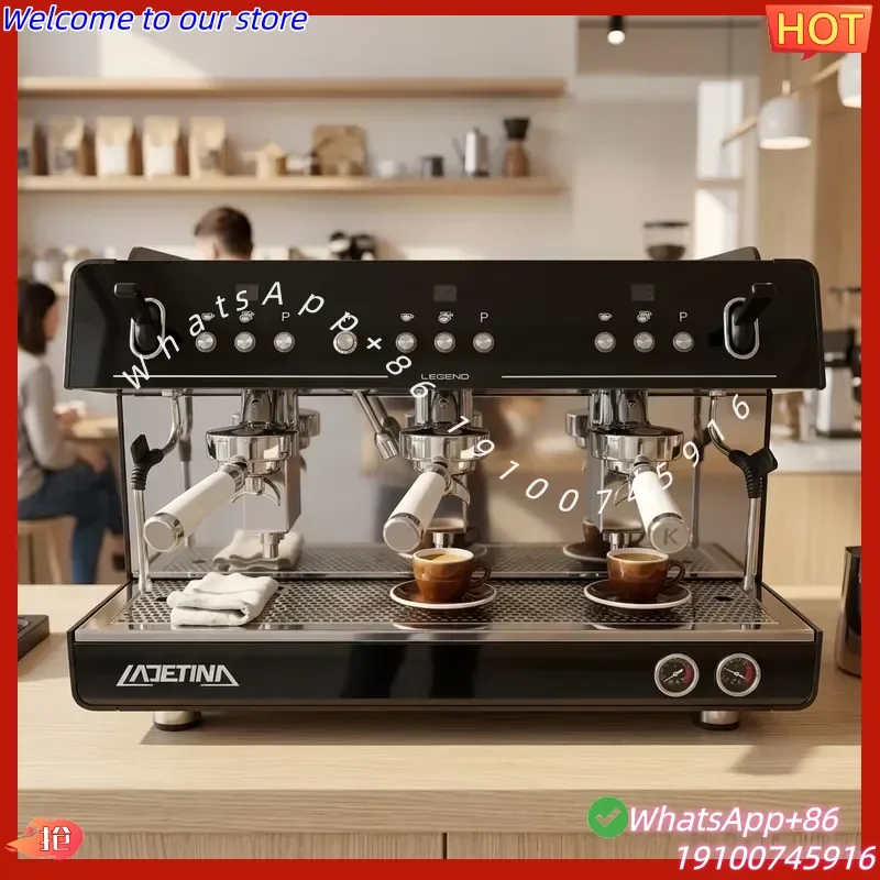 2026Hot Commercial Professional Semi Automatic One or Double Group or 3 Group Coffee-Machine Making Espresso Machine Maker