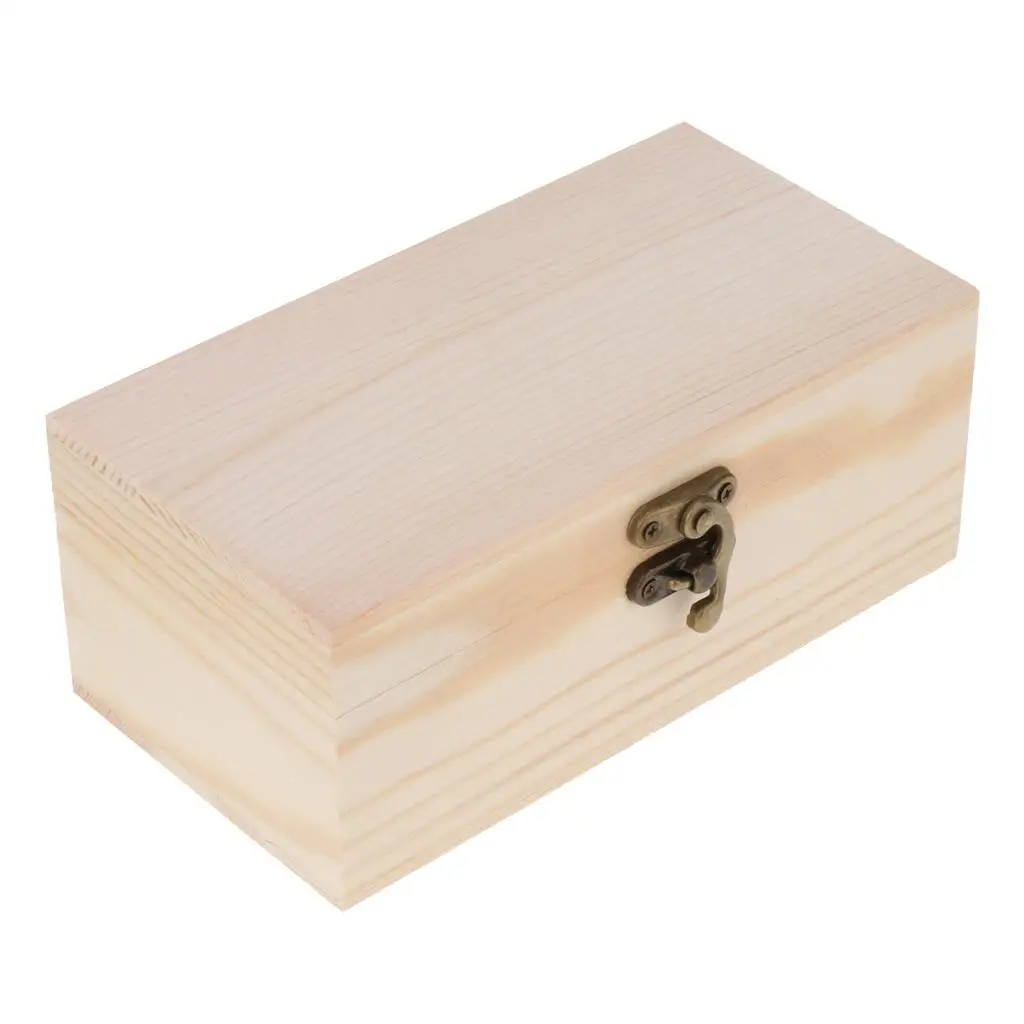 Wood Jewelry Storage Case Coin Tie Clip Cufflinks Organizer Boxes Container