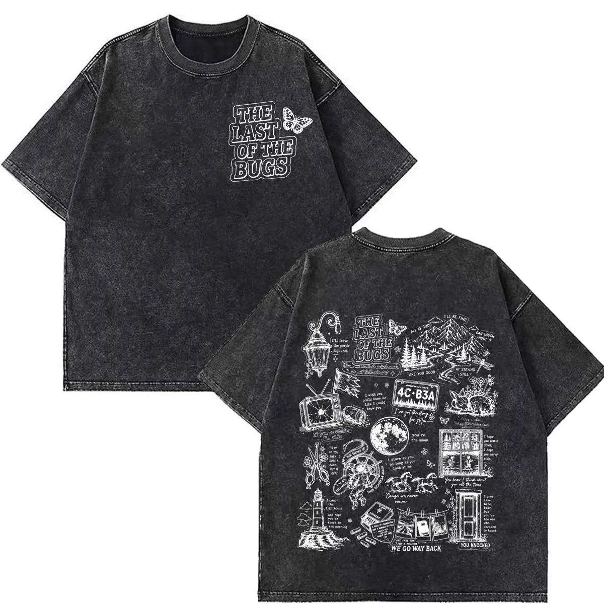 Customization Noah Kahan The Great Divide Tour 2026 Graphic Vintage Washed T-shirt Men Women Fashion T-shirt Summer Casual Cott