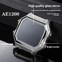 For Casio AE-1200 Case Resin Strap Men's Women's Waterproof Sports Bracelet 18mm AE1200 AE1300 AE-1200WH Shell Bezel Bracelet