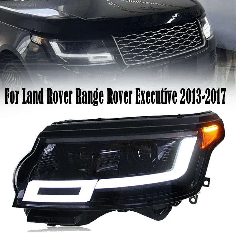 Car Headlight For Land Rover Range Rover Executive 13-17 Upgrade Headlamp Assembly LED Daytime Running Lights Xenon Headlights