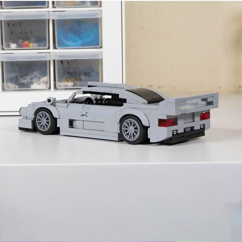 Speed Racing Car Model MOC Building Bricks CLK GTR Top Tier Sports Car Modular Technology Children Holiday Gifts Assemble Toys view 3