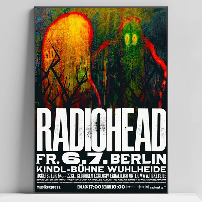 Rock Band Radiohead Poster Home and Decoration Posters for Wall Art Decorative Paintings Room Decor Canvas Decorations the Gamer