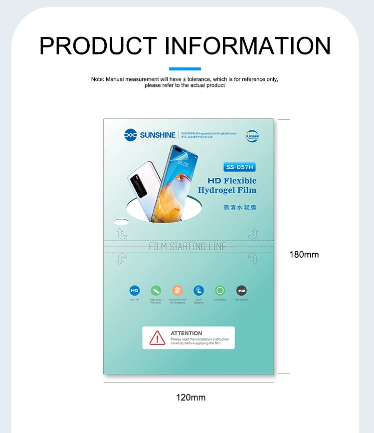 SUNSHINE SS-057H SS-057HB SS-057HE Hydrogelfolie, SS-890c Filmschneidemaschine, Handy-Displayschutzfolie, GF-1 GF-2 – Detail 5