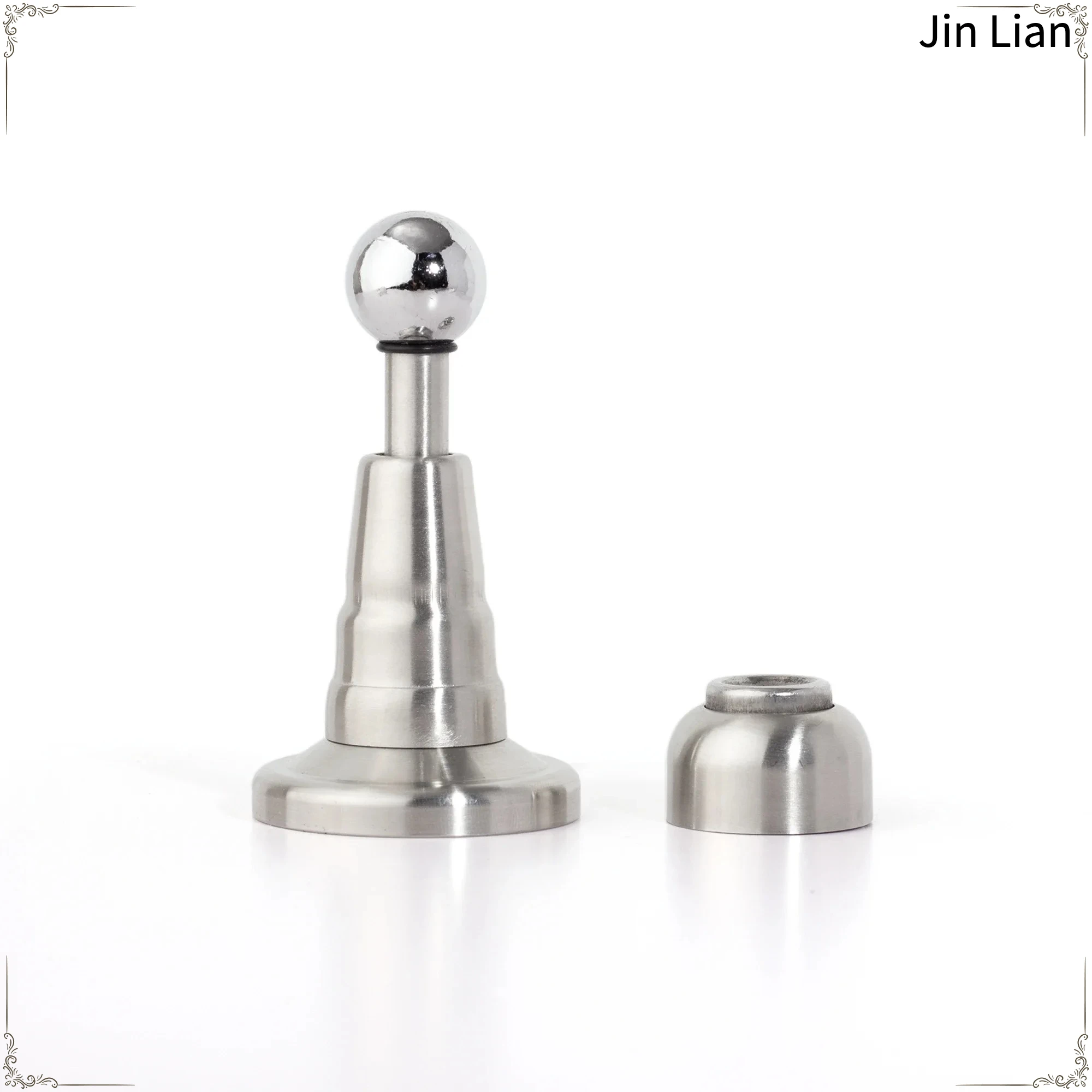 Stainless Steel Magnetic Hydraulic Door Stopper Wall Anti-Collision Protector Heavy Duty Magnet Wooden Front Door Holder Stopper