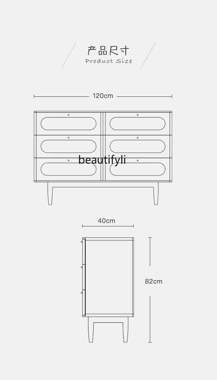 Solid Wood Rattan Chest of Drawers Simple Modern Bedroom Drawer-Style Storage Locker Log Home Entrance Cabinet furniture