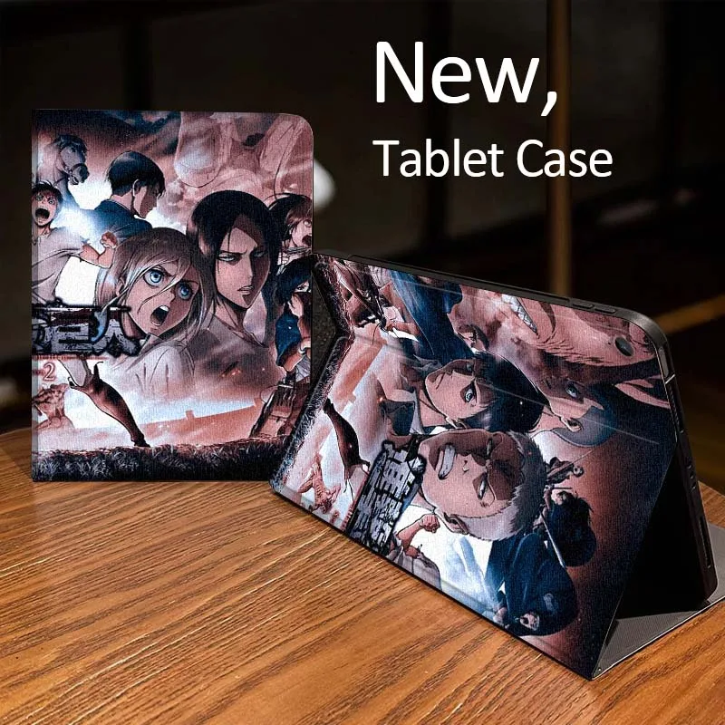 

A-Attacks on Titans Pattern Tablet Case For Samsung Galaxy Tab A A7 A8 A9 A11 S6 S11 Lite Plus 10.1 10.4 10.5 Inch