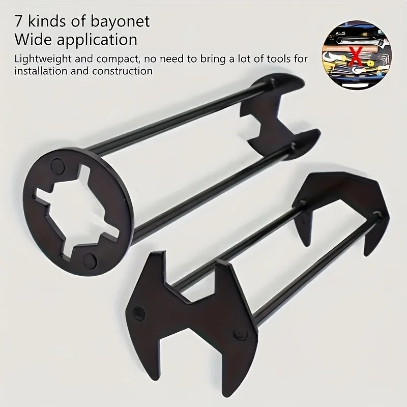 

5-in-1 Sink Wrench Multifunctional Carbon Steel Faucet Key Plumbing Pipe Wrench Bathroom Kitchen Sink Repair Set Hardware Tools