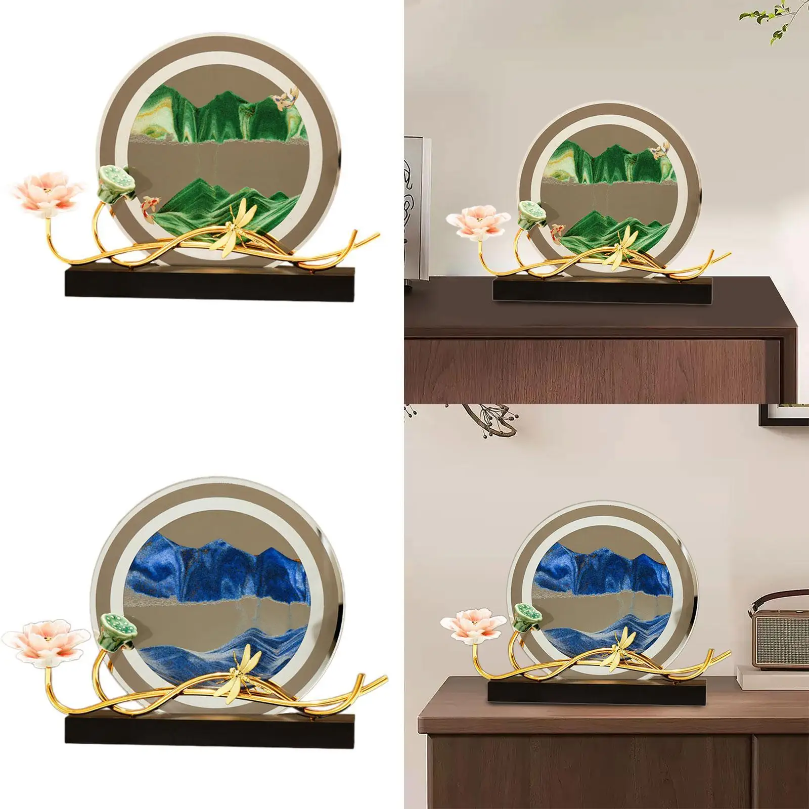 

Dynamic Sand Picture Flowing Art for Living Room And Party Decor