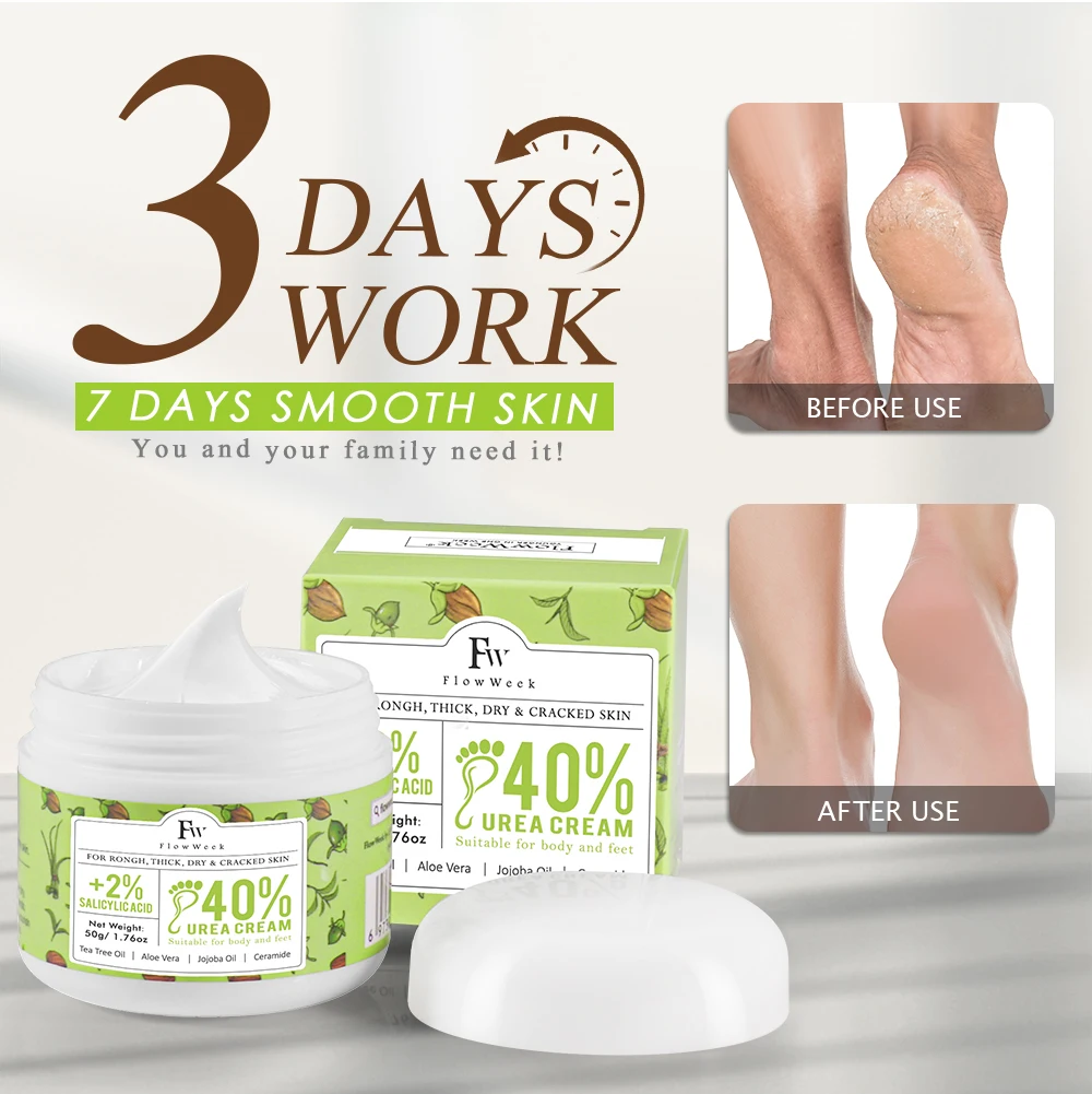 FlowWeek Herbal Anti Crack Foot Cream Anti-Drying Anti-Freeze Crack Feet Mask Heel Cracked Repair Removal Hand Feet Dead Skin