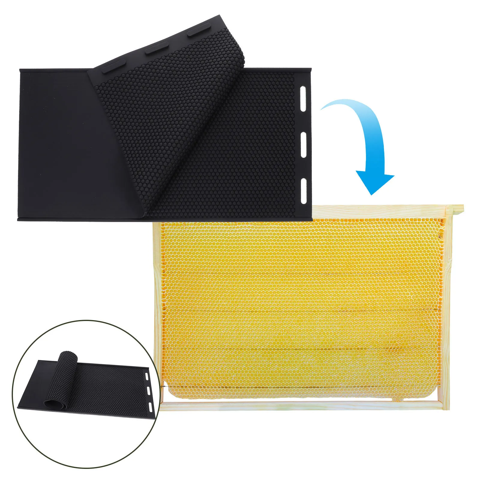

Honeycomb Base Sheets Mold Silicone Beeswax Sheet Casting Diy Tool For Making Beekeeping Equipment Craft Supply