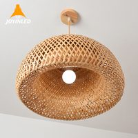 38/45CM Wooden Pendant Lamp Countryside Style E27/E26 Pendant Lights Chinese Simple Chandelier Using for Indoor Home Hotel Decor