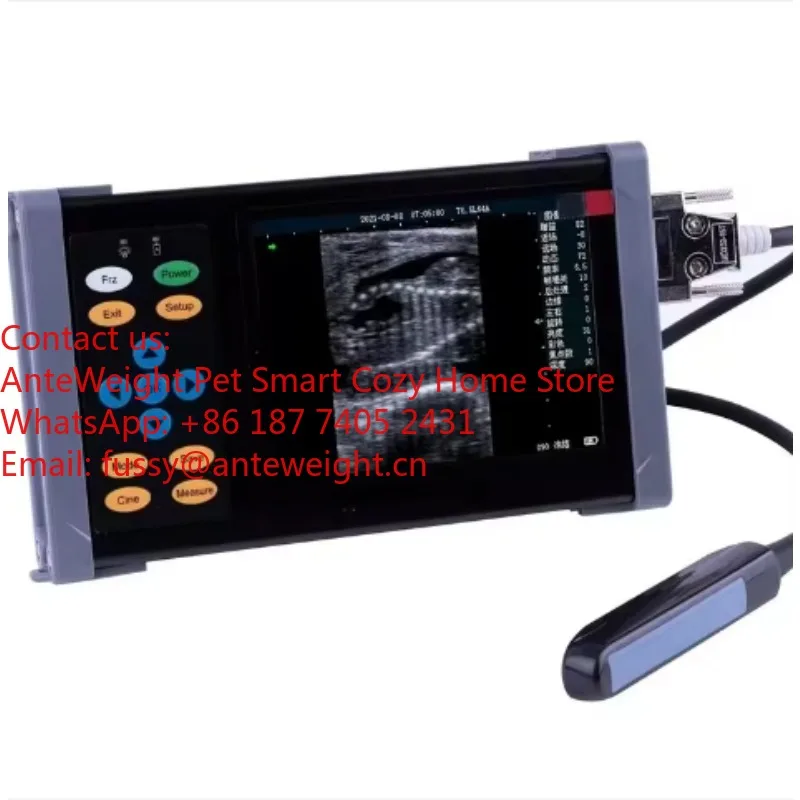 AMA20 B-scan Vet Ultrasound Scanner Machine in Farm for Measuring Back Fat ,Cow Pregnancy Test, Uterine Disease Inspection