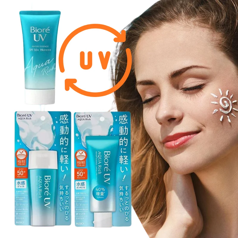 Japan Biore Facial Sunscreen SPF50+ PA++++ Non Greasy Sweat Resistant High UV Block Sunscreen For Travel Outdoor Daily Use