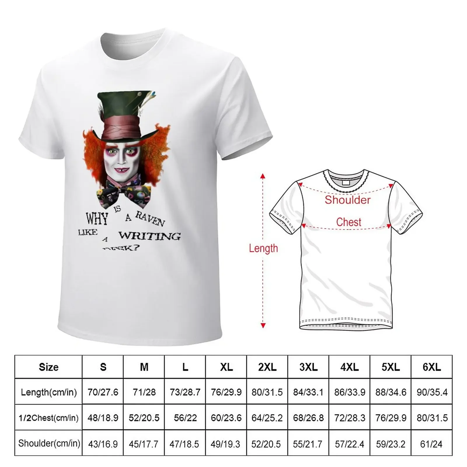 Mad Hatter T-Shirt summer clothes heavyweights funny t shirts for men vintage plain animal prinfor boys plain t shirts men