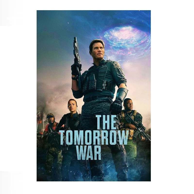 The Tomorrow War (2021) Movie, Print Art Canvas Poster, For Living Room Decor Home Wall Picture