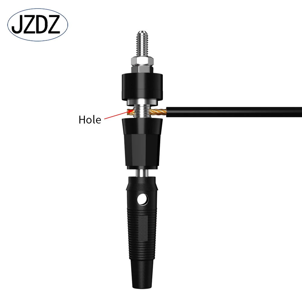 JZDZ-enchufe Banana de 5 piezas y 4MM, tuerca de poste de encuadernación, conector eléctrico, Terminal, piezas de bricolaje, J.50010