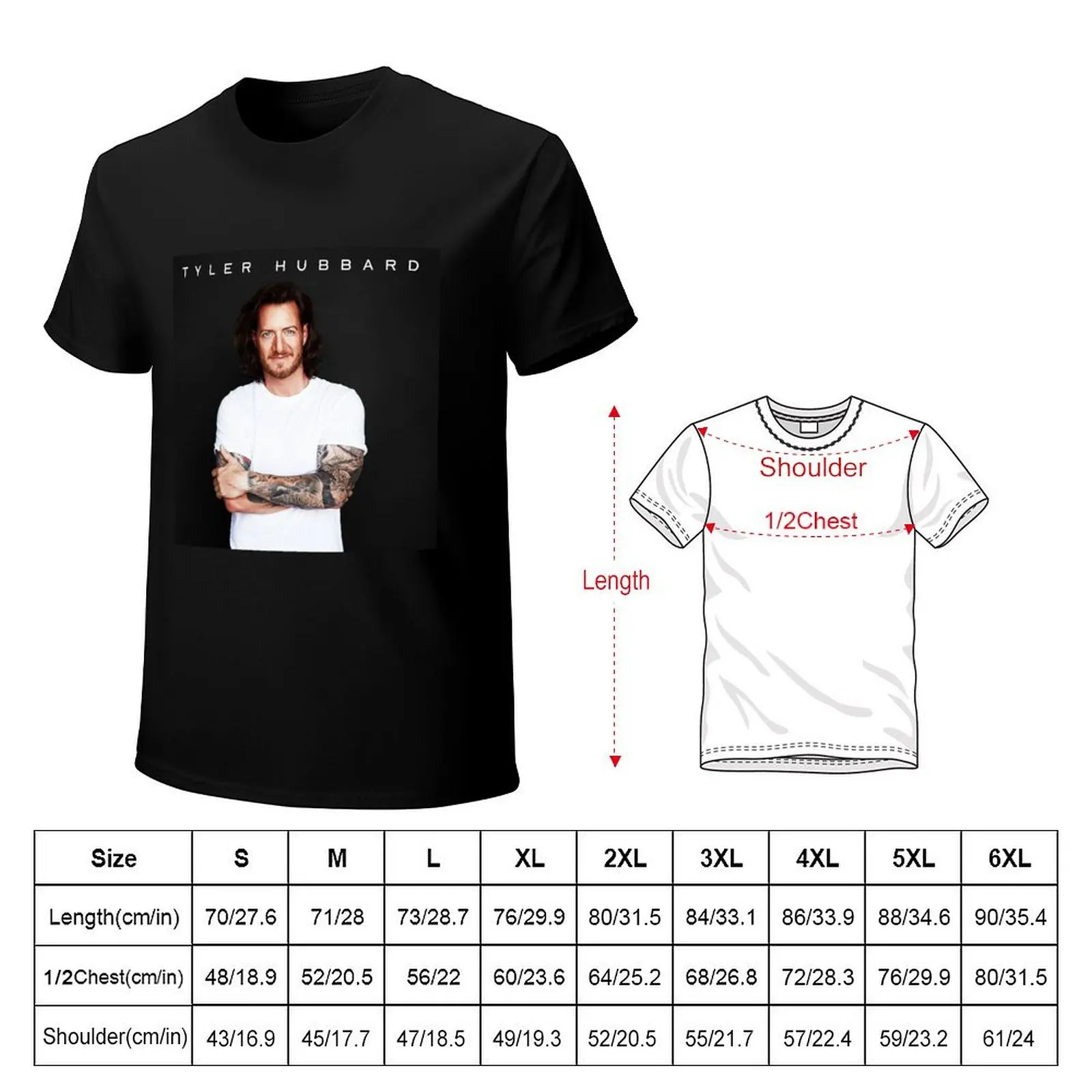 Tyler Hubbard T-Shirt Trendy Pattern T-Shirt for Men