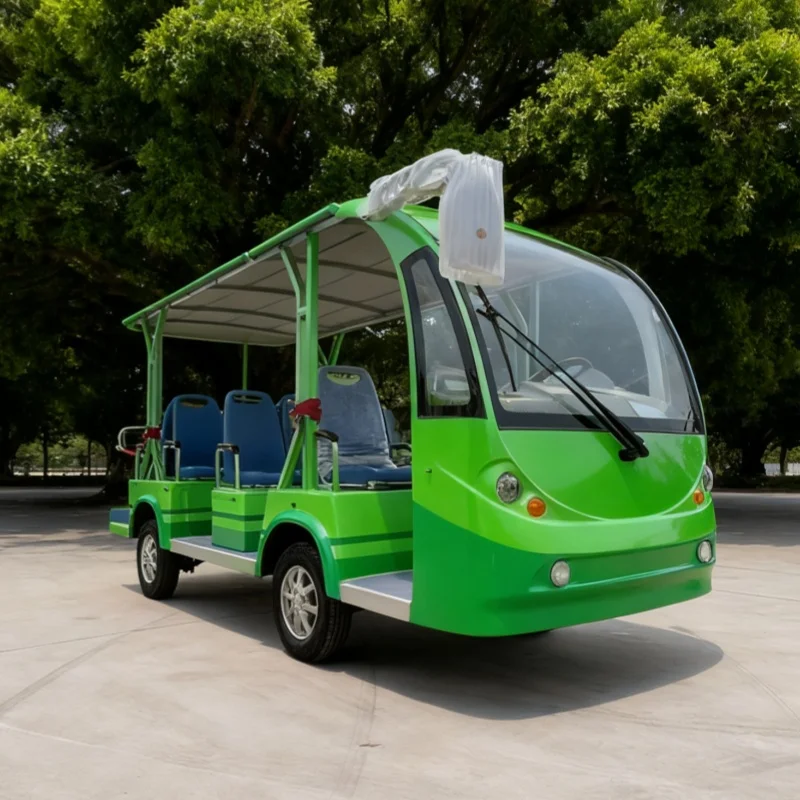 

Новый 11-местный электрический экскурсионный автобус и зоопарк для взятия пассажиров с солнечными занавесками, сиденья в стиле автобуса