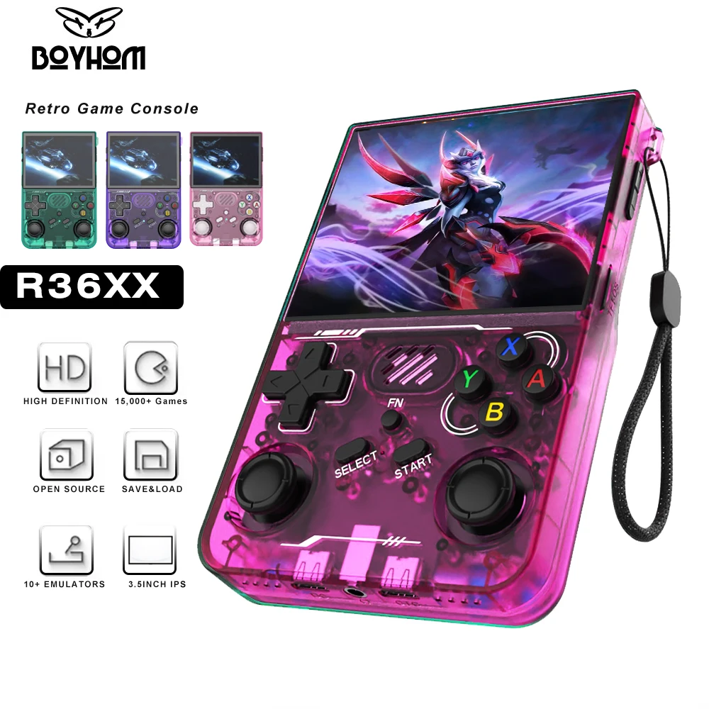 boyhom-arkos-r36xx-retro-handheld-game-console-linux-system-35-inch-ips-screen-64-128gb-256gb-game-player-r36s-updated-version