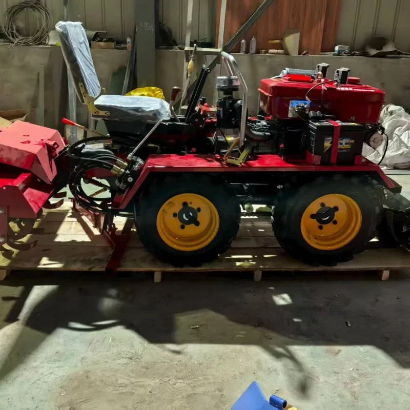 35Hp Farm Cultivator Rotary Tiller Mini Crawler Tractor Agricultural Factory Supply