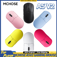 MCHOSE A5 V2 Ultra Wireless Gaming Mouse Gen2 Wireless TOPSPEED 4K Wired 8K BT 2.4G Connection 54g Lightweight GPW Clon Mouse