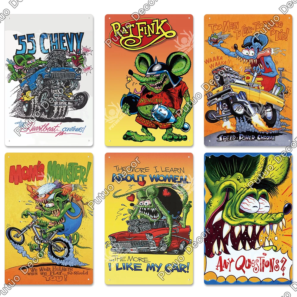 Putuo Decor Rat Fink Vintage P – Home Cinema Logo Bewertung und Preis