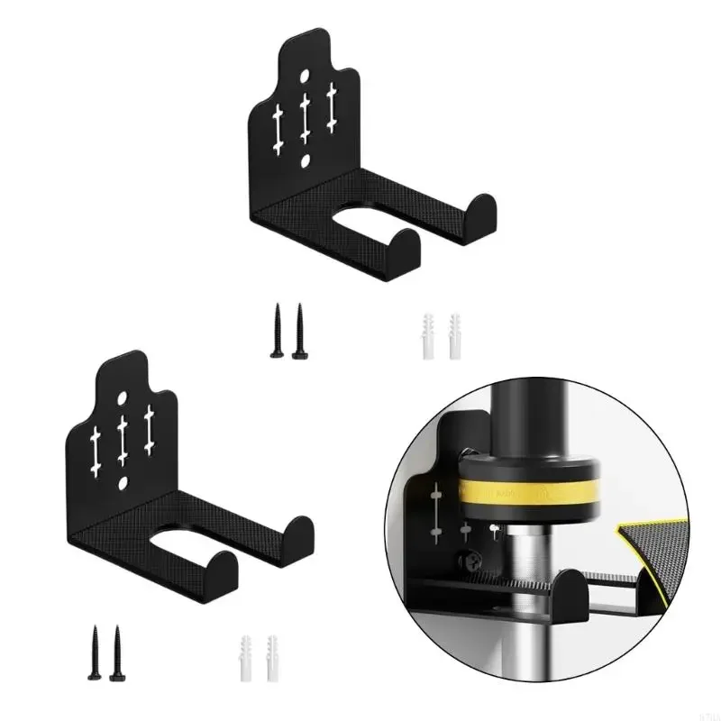 

2PCs Powerful Barbells Wall Rack Vertical Space Saving Designs Barbells Storage Mount for Gym Equipment Management Y5GB