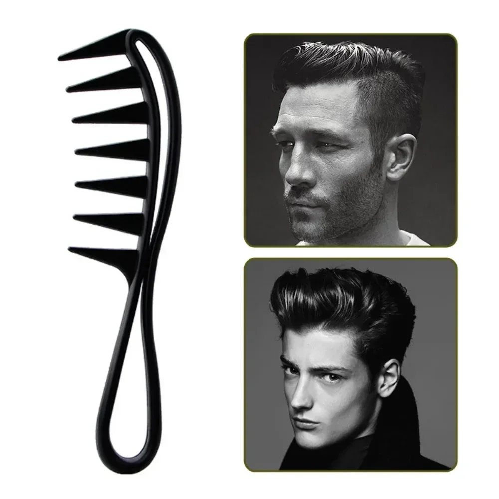 

Men Oil Head Comb Plastic Shark Wide Tooth Comb Hair Clipper Combs Curling Hairdressing Comb Massage Salon Barber Stlying Tools