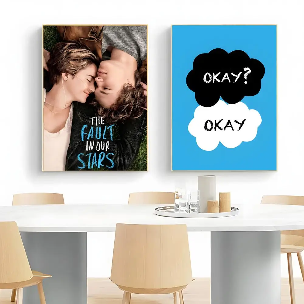 Poignant Novel T-The Fault in Our Stars Poster Wall Art Print Decorative Mural Home Decor Gift Unframed