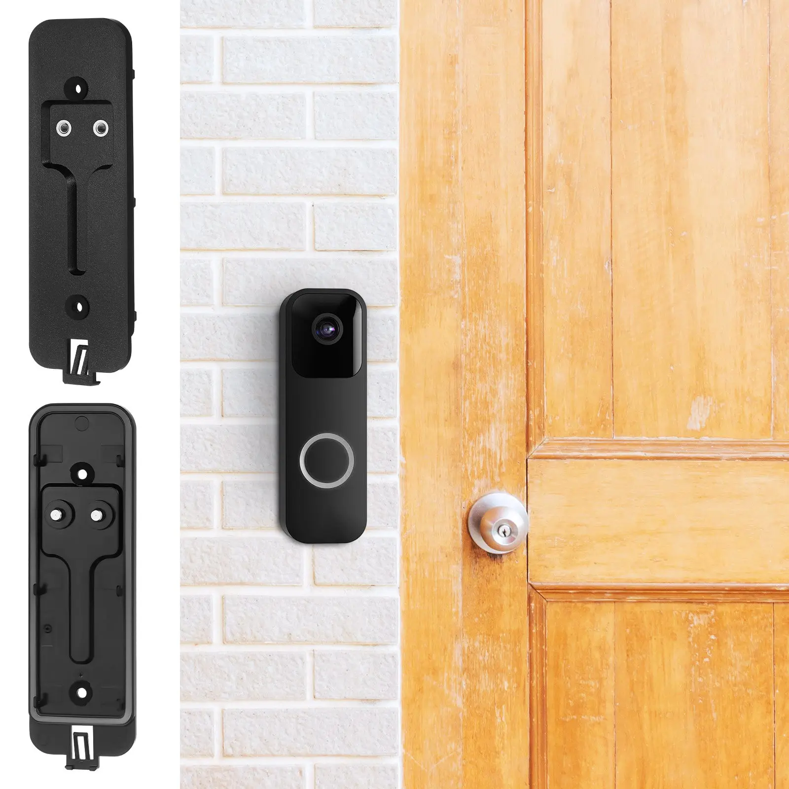 Blink Doorbell Backplate Plastic Sturdy Easy Install Repair Replacement Mount Compatible for Video Doorbell Accessories Holder