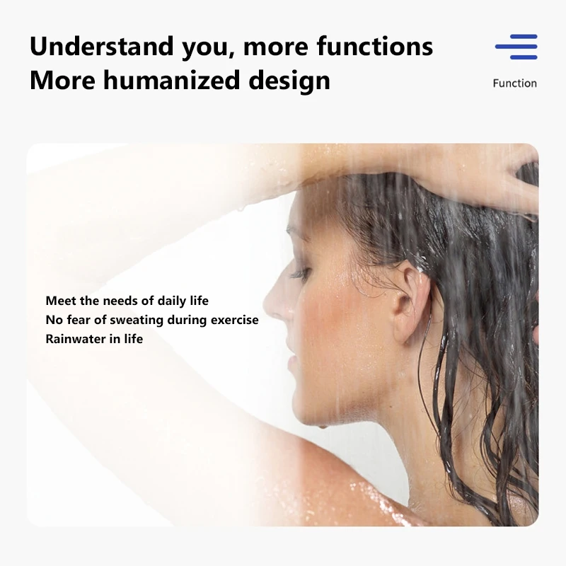 Gd28 سماعات بلوتوث بلوتوث 5.3 كليب على الأذن غير داخل الأذن تصميم أذن واحدة الأعمال الرياضية اللياقة البدنية تشغيل الأذن كليب على