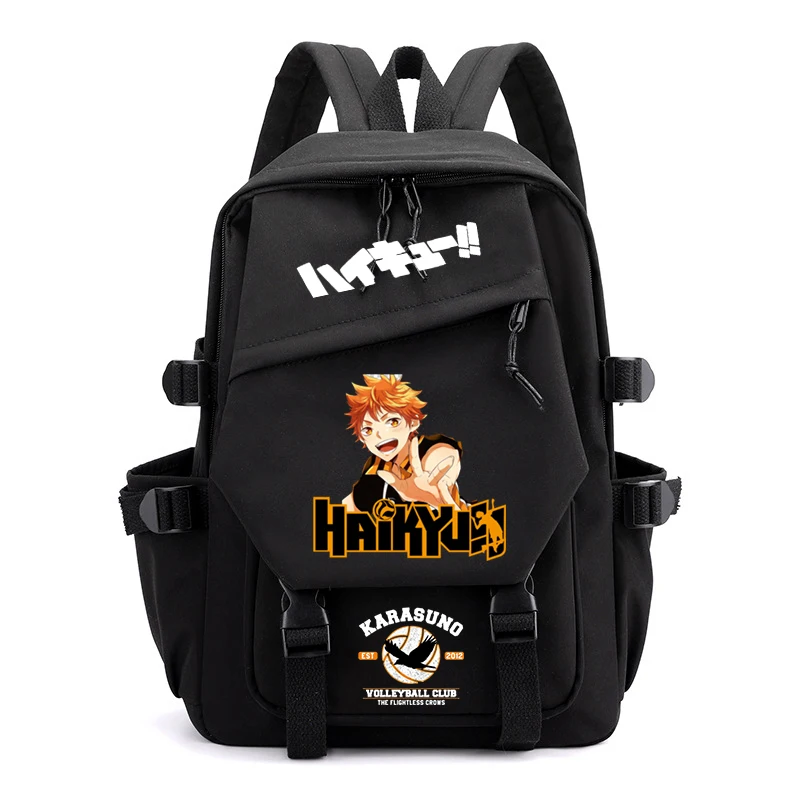 

Volleyball Junior Manga Backpacks Haikyuu Anime Nylon School Backpack Students Outdoor Travel Daypack Laptop Book Pack Mochila