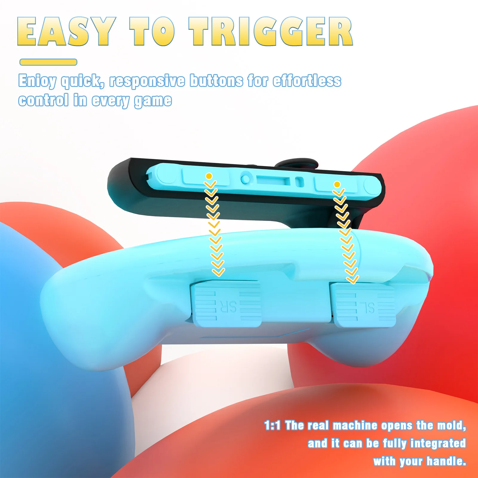 2 pçs apertos para joy-con controlador titular para interruptor 2 aperto simulado jogo de corrida compatível com interruptor 2 acessórios