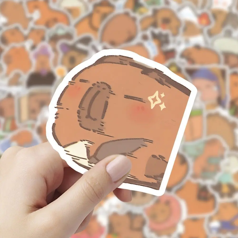 10/30/50Pcs cartoon Capybara cute Capibala Door creative waterproof  stationery  stickers