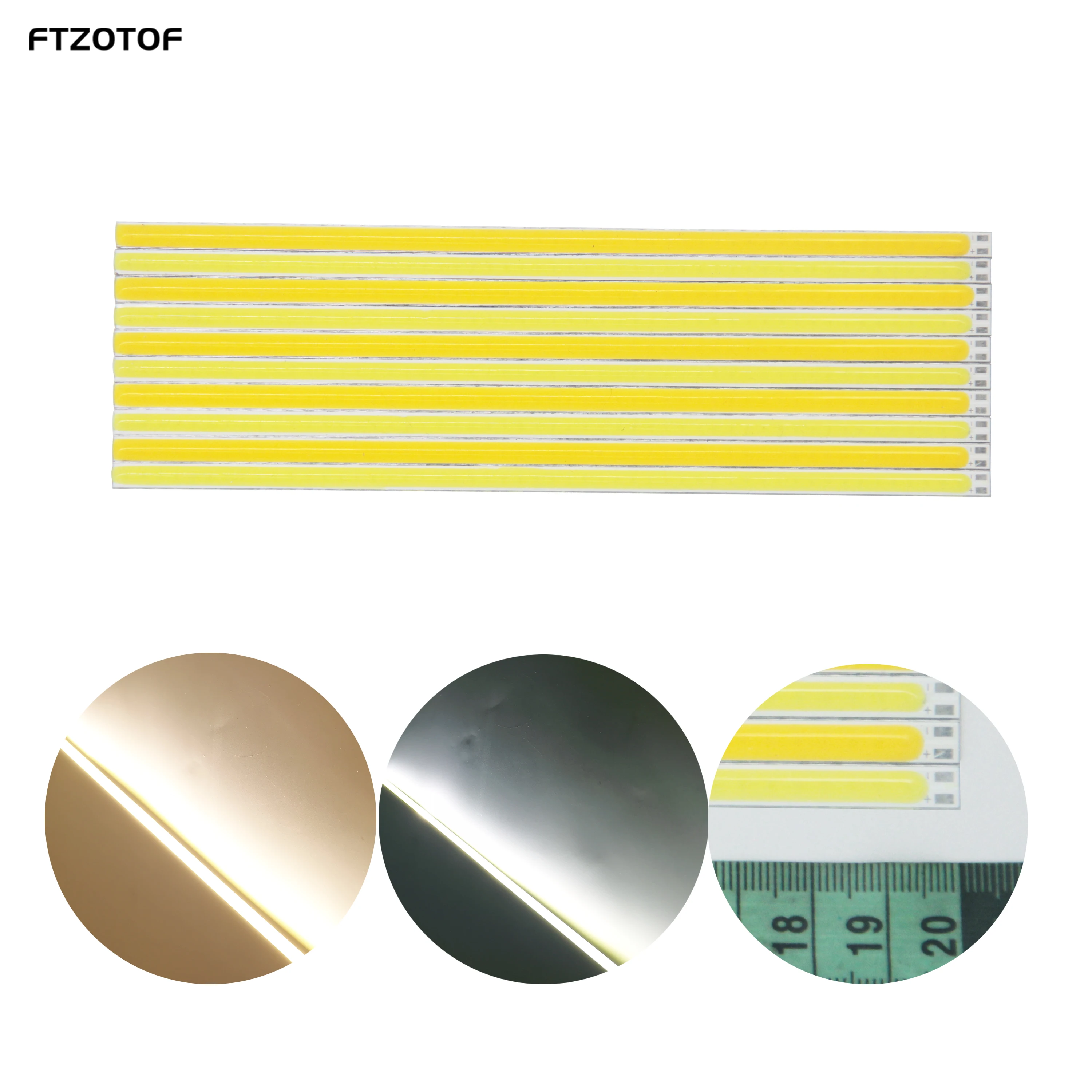 10szt/Lot COB LED Lgihts Strip 20cm Elastyczny 12v Dc 6W Zimny Ciepły Biały Kolor Do Żarówki Samochodowej LED Oświetlenie Ogrodowe Lampa Dekoracyjna Pokoju