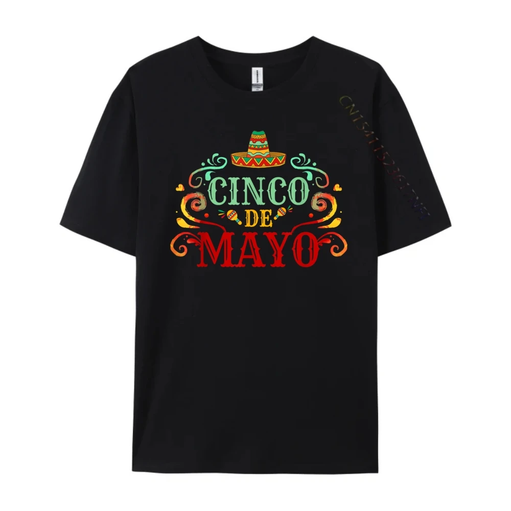 멕시코 파티를위한 재미있는 Cinco De Mayo 남성 의류 플러스 사이즈 남성 코튼 티셔츠 그래픽 코튼 반팔